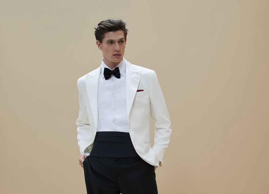 young man in a bespoke suite