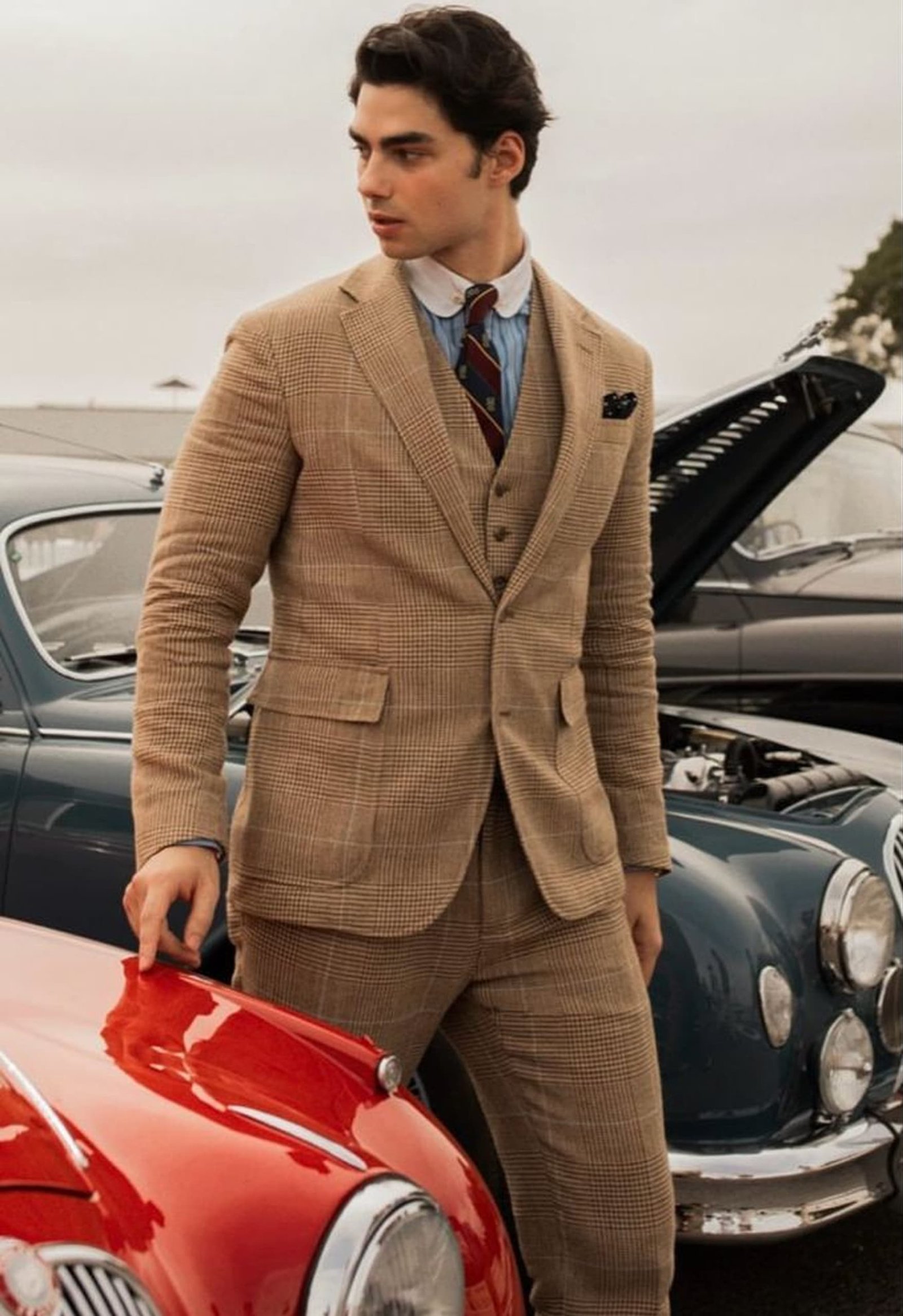young man in luxury suit